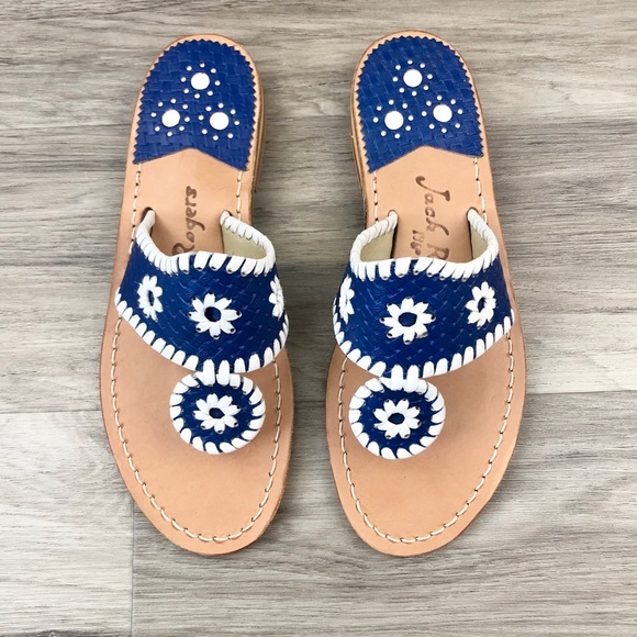 Jack Rogers Shoes - Jack Rogers Blue Flat Sandals